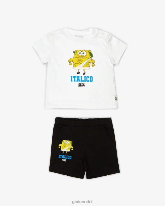 Kids GCDS Baby Spongebob Italico Tracksuit Multicolor 0FVX605