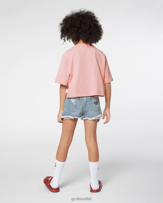 Kids GCDS Junior Denim shorts Light blue 0FVX818