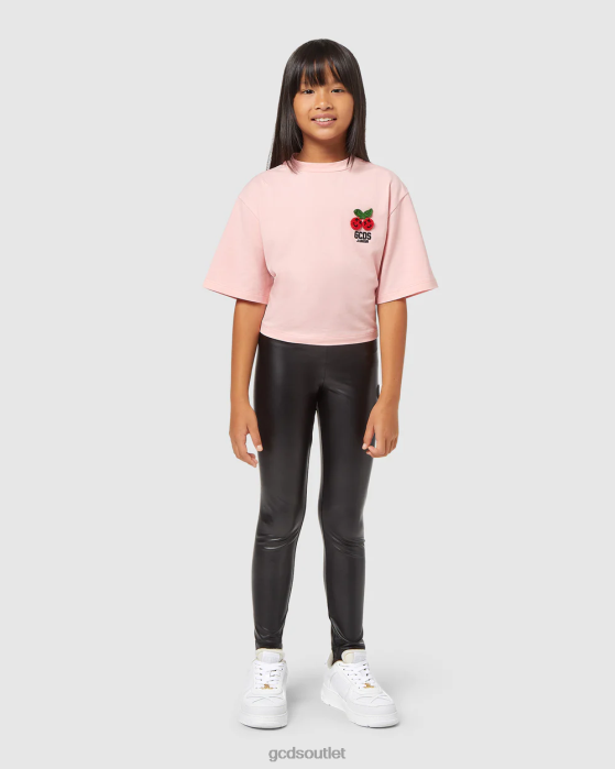 Kids GCDS Junior Leggings Black 0FVX817