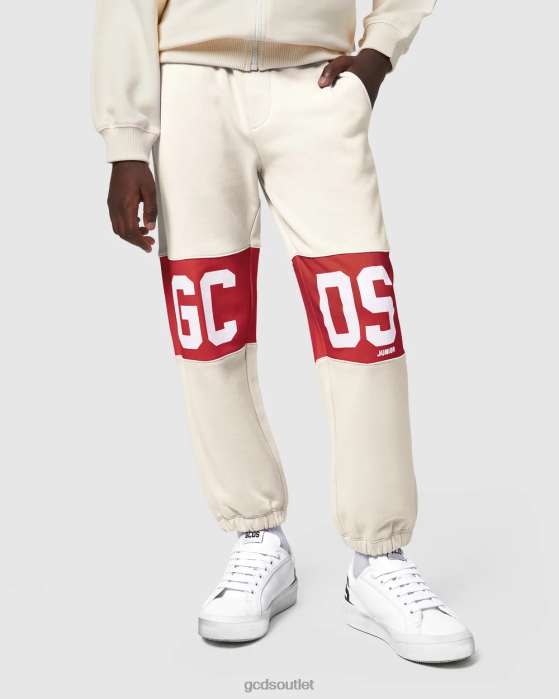 Kids GCDS Junior Logo band sweatbottoms Whitecap Grey 0FVX737
