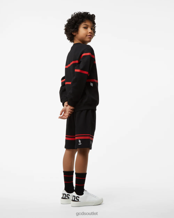 Kids GCDS Junior Low Logo Band Bermuda Black 0FVX754