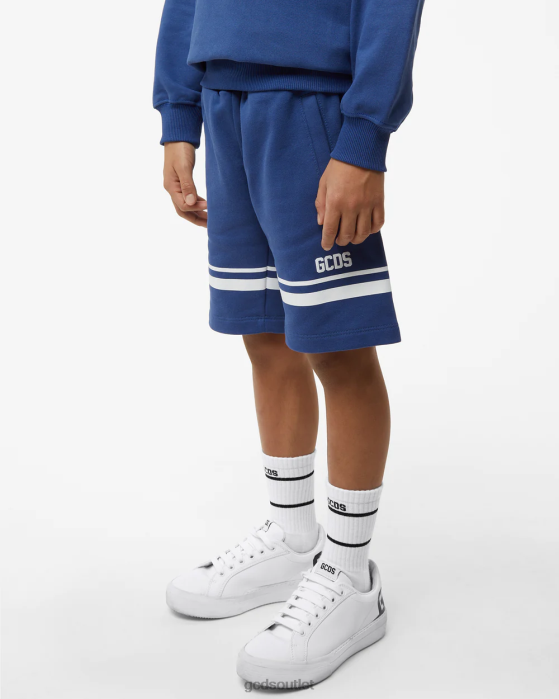 Kids GCDS Junior Low Logo Band Bermuda Blue 0FVX755