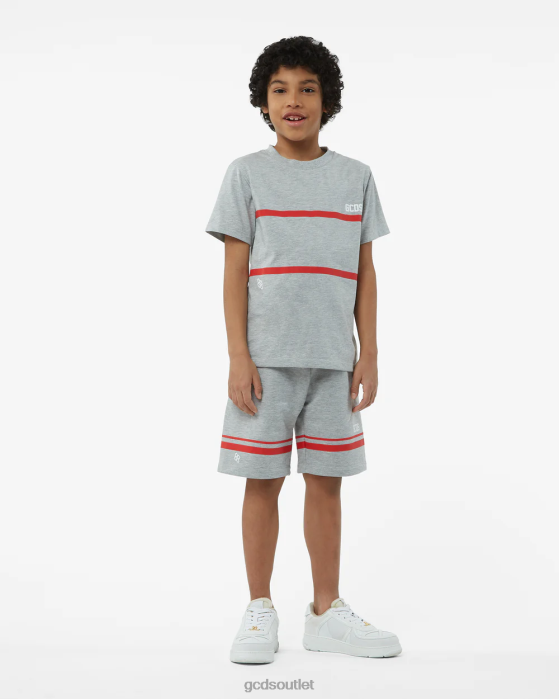 Kids GCDS Junior Low Logo Band Bermuda Grey 0FVX753