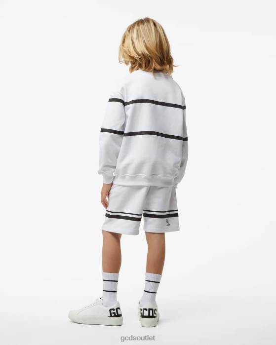 Kids GCDS Junior Low Logo Band Bermuda White 0FVX757