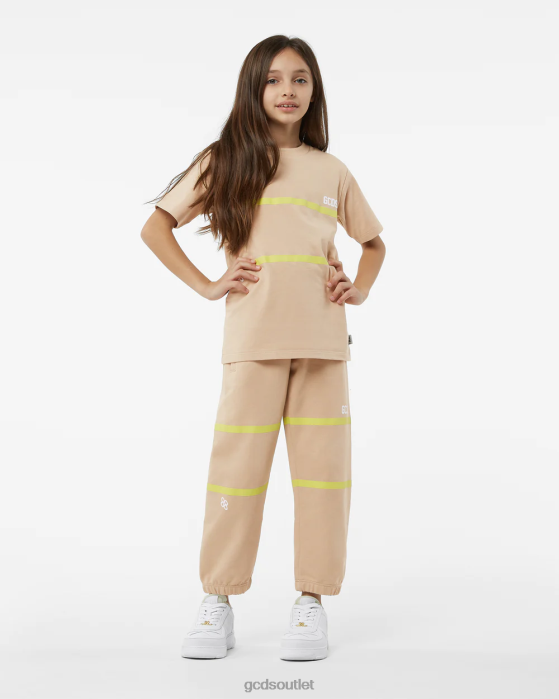 Kids GCDS Junior Low Logo Band Sweatpants Beige 0FVX751