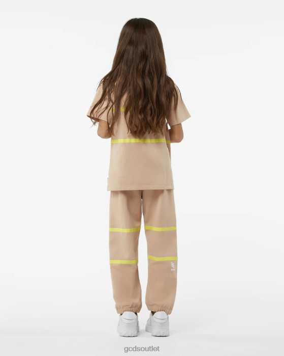 Kids GCDS Junior Low Logo Band Sweatpants Beige 0FVX751