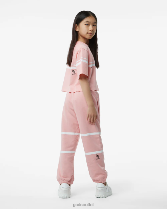 Kids GCDS Junior Low Logo Band Sweatpants Pink 0FVX819