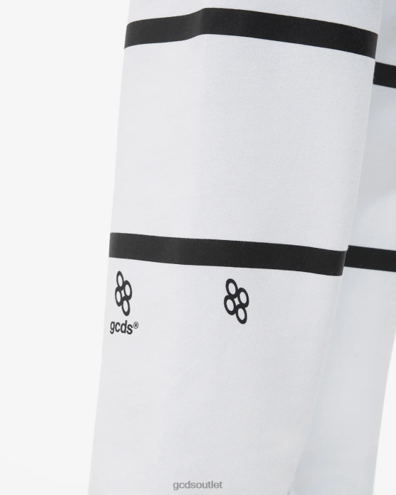 Kids GCDS Junior Low Logo Band Sweatpants White 0FVX752