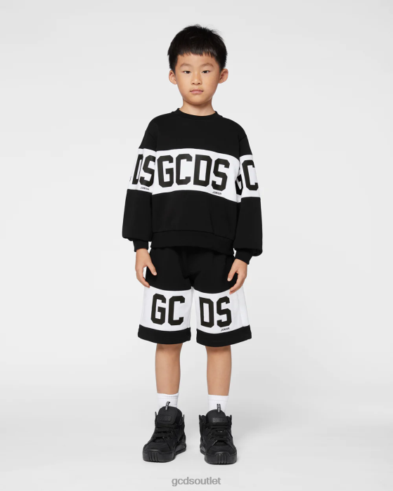 Kids GCDS Junior logo band Shorts Black 0FVX745