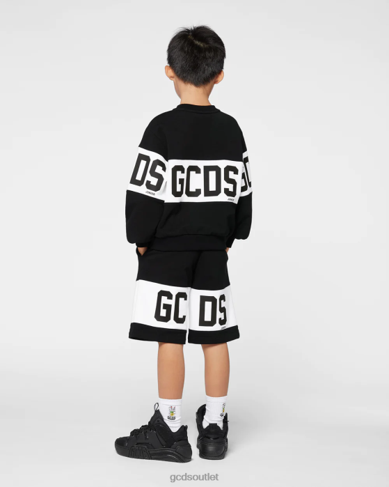 Kids GCDS Junior logo band Shorts Black 0FVX745