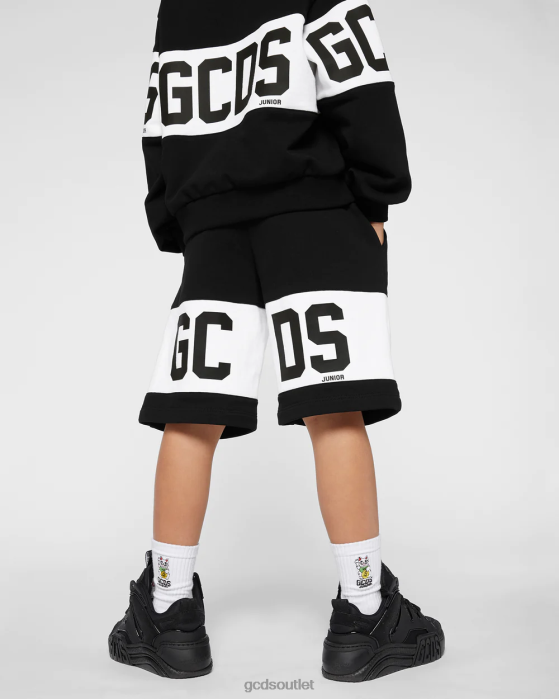 Kids GCDS Junior logo band Shorts Black 0FVX745