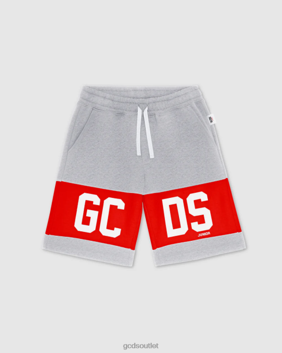 Kids GCDS Junior logo band Shorts Grey 0FVX746