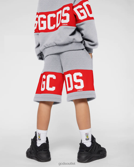 Kids GCDS Junior logo band Shorts Grey 0FVX746