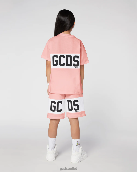 Kids GCDS Junior logo band Shorts Pink 0FVX744