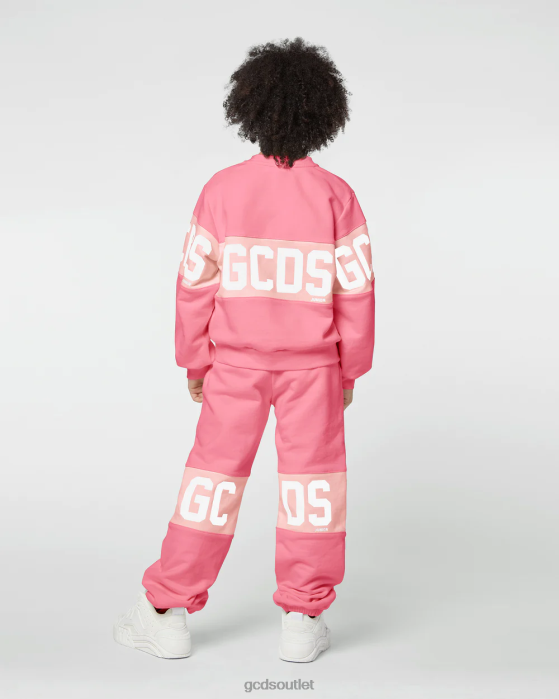 Kids GCDS Junior logo band sweatpants Cradle Pink 0FVX741