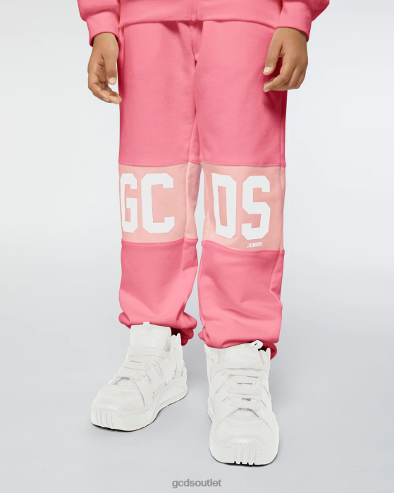 Kids GCDS Junior logo band sweatpants Cradle Pink 0FVX741