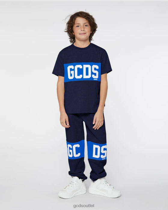 Kids GCDS Junior logo band sweatpants dark blue 0FVX742