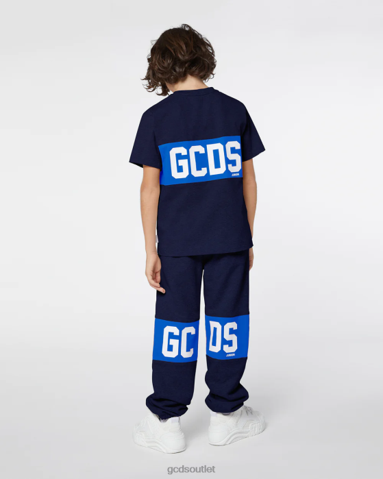 Kids GCDS Junior logo band sweatpants dark blue 0FVX742