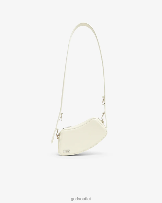 Men GCDS Comma Small Crossbody Bag Off White 0FVX253