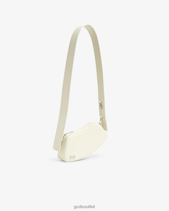 Men GCDS Comma Small Crossbody Bag Off White 0FVX253