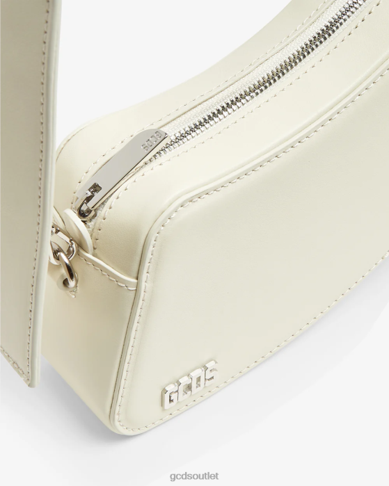 Men GCDS Comma Small Crossbody Bag Off White 0FVX253
