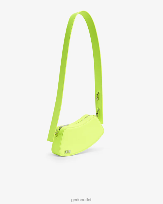 Men GCDS Comma Small Crossbody Bag Yellow fluo 0FVX255