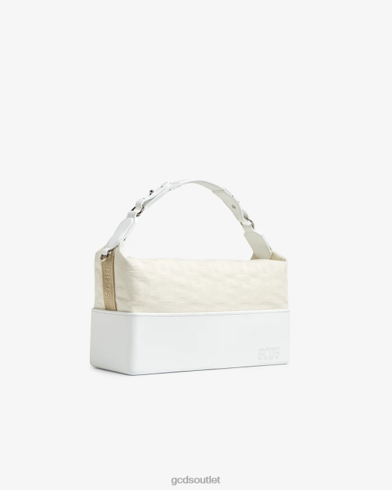 Men GCDS Matilda Monogram Medium Bag Off White 0FVX258