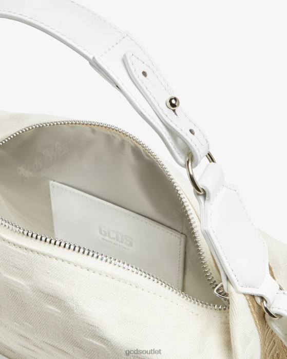 Men GCDS Matilda Monogram Medium Bag Off White 0FVX258