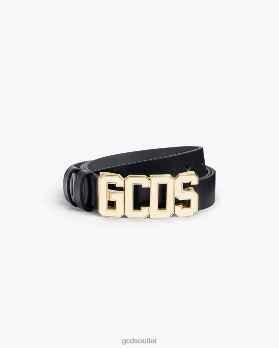 Men GCDS Classic Logo Belt Gold 0FVX263