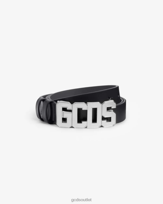 Men GCDS Classic Logo Belt Silver 0FVX264