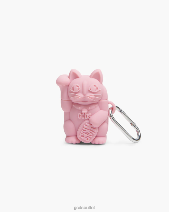 Men GCDS kitty earphone case Pink 0FVX293