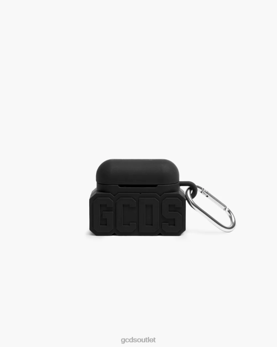 Men GCDS pro earphone case Black 0FVX309