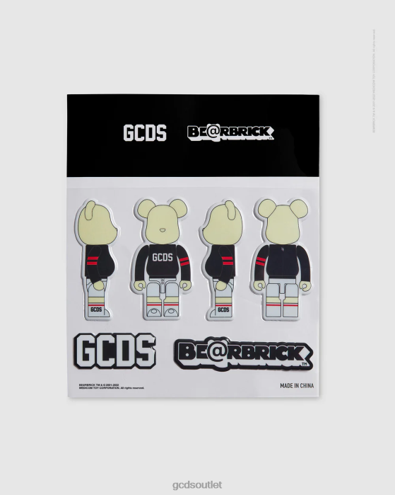Men GCDS x Be@rbrick Stickers Black 0FVX291