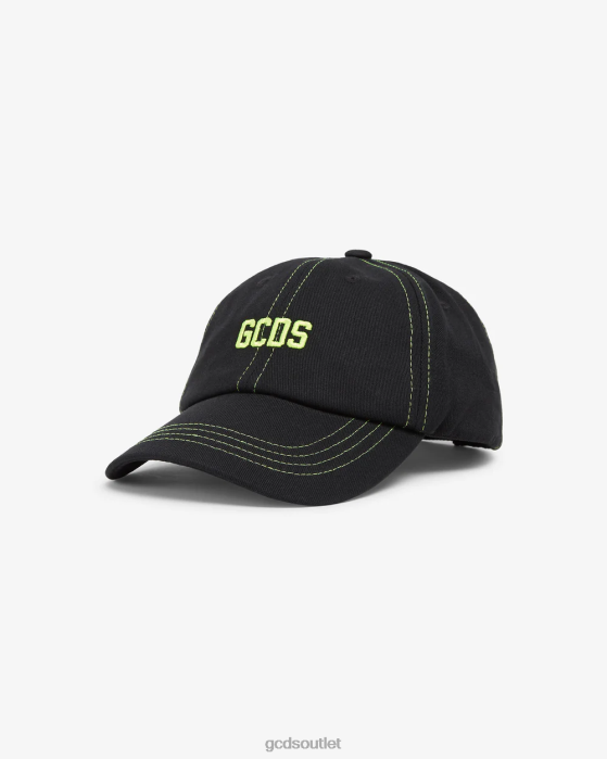 Men GCDS Essential Baseball Hat Lime 0FVX220
