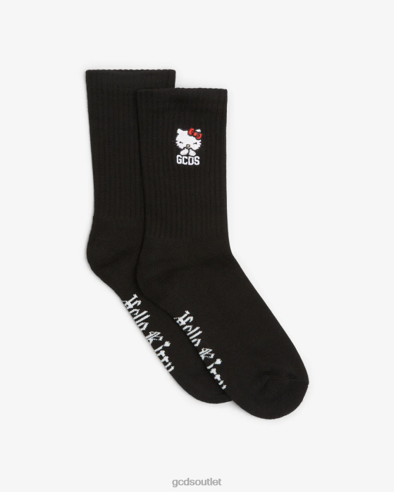 Men GCDS Hello Kitty Socks Black 0FVX214