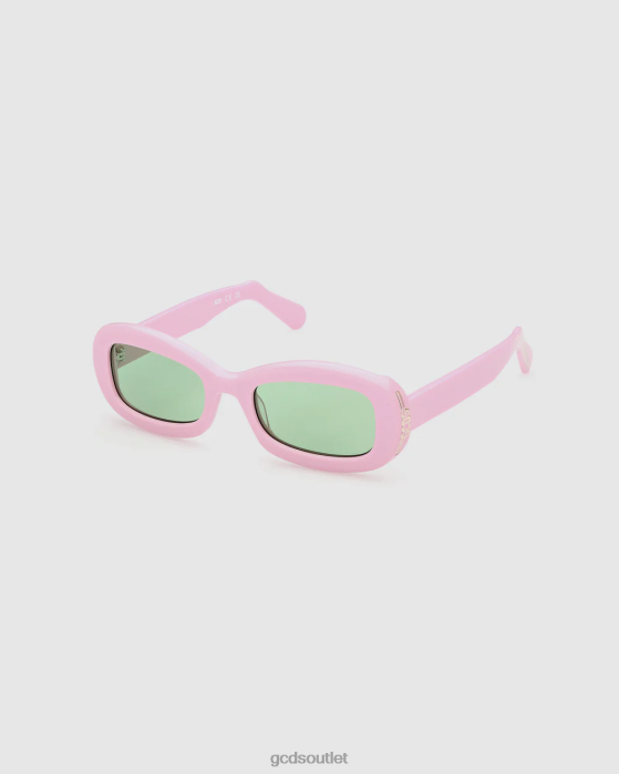 Men GCDS GD0027 Oval sunglasses Pink 0FVX289