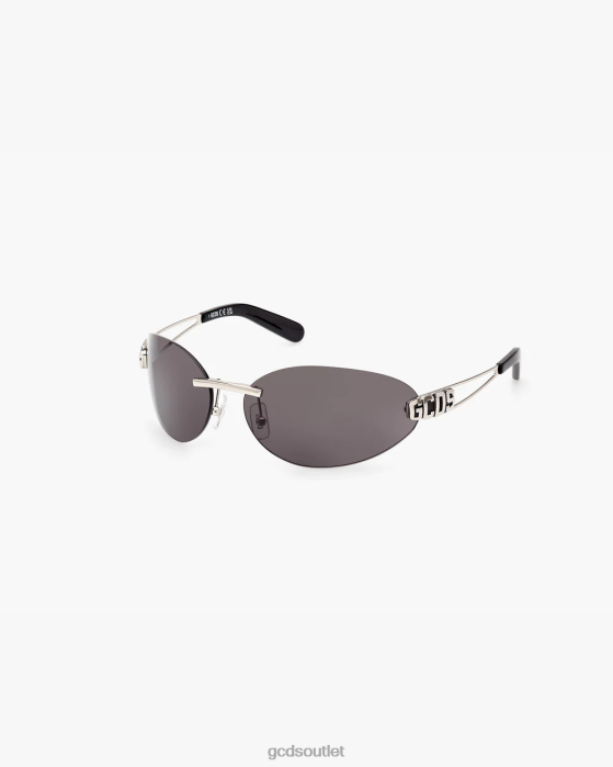 Men GCDS GD0032 Oval Sunglasses Black 0FVX275