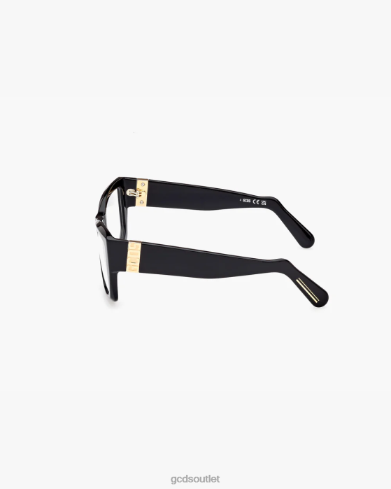 Men GCDS GD5017 Cat-eye Eyeglasses Black 0FVX277
