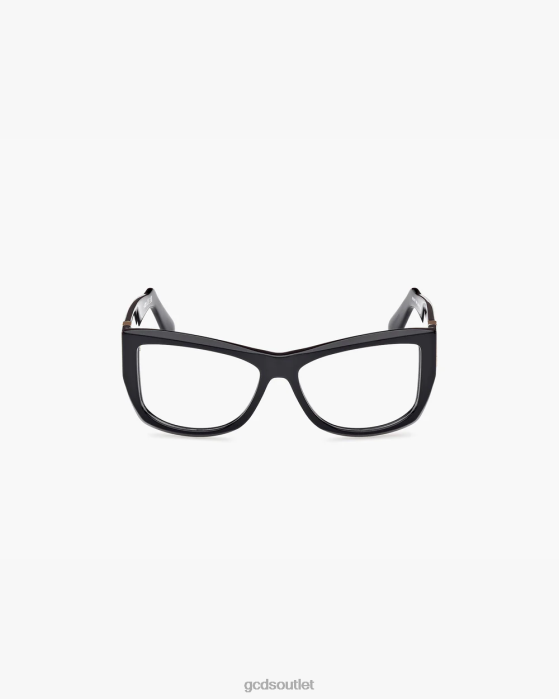 Men GCDS GD5017 Cat-eye Eyeglasses Black 0FVX277