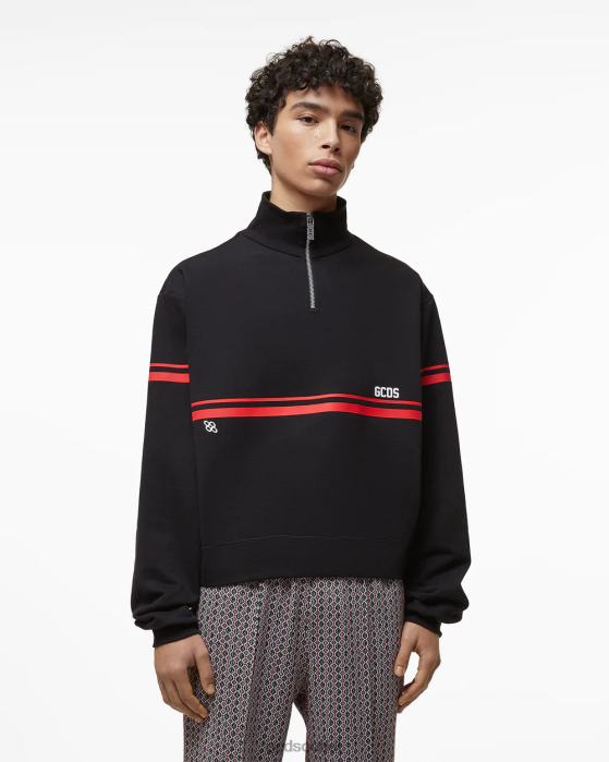 Men GCDS Low Logo Band Mockneck Black 0FVX55