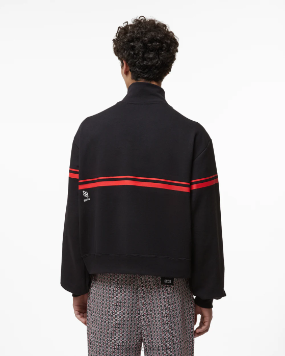 Men GCDS Low Logo Band Mockneck Black 0FVX55