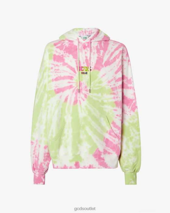 Men GCDS Tie Dye Oversized Hoodie Multicolor 0FVX63