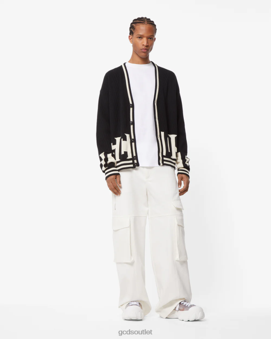 Men GCDS Low Band Cardigan Black 0FVX25