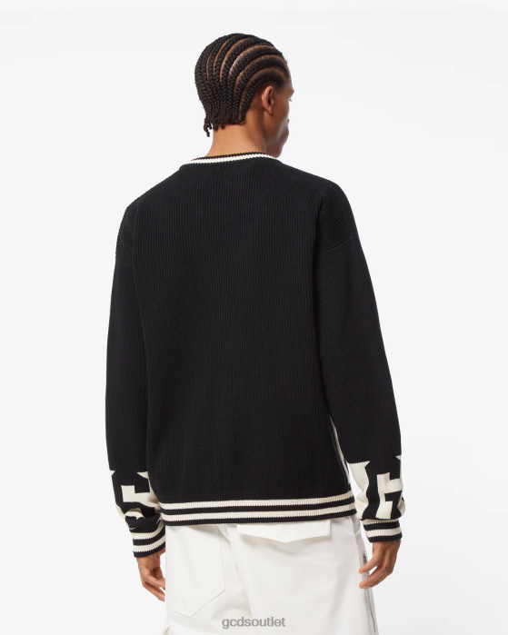 Men GCDS Low Band Cardigan Black 0FVX25