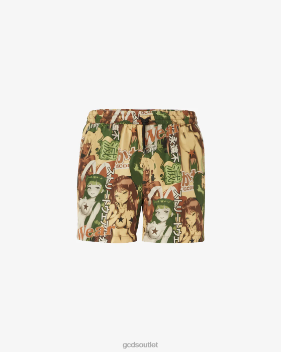 Men GCDS Hentai Swim Shorts Multicolor 0FVX155