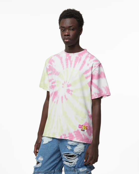 Men GCDS Tie Dye Loose T-Shirt Multicolor 0FVX99