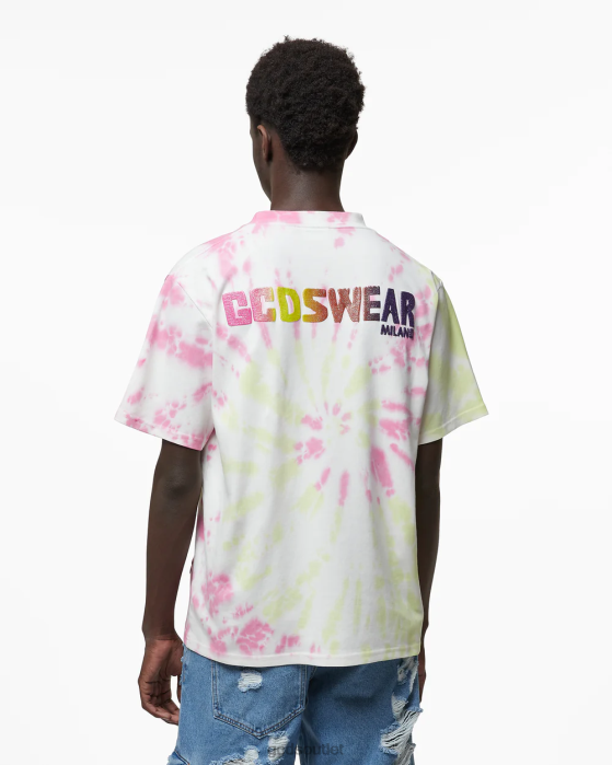 Men GCDS Tie Dye Loose T-Shirt Multicolor 0FVX99