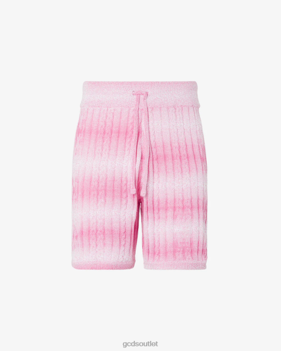 Men GCDS Braids Degrade Shorts Fuchsia 0FVX114