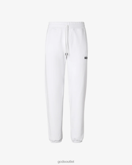 Men GCDS Eco Basic Sweatpants White 0FVX132