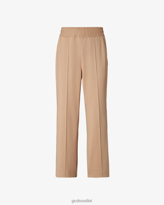 Men GCDS Reflective Print Logo Track Pants Beige 0FVX129